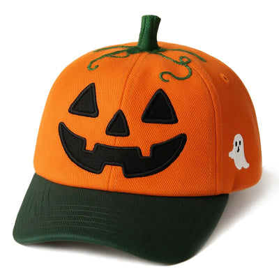 Halloween Eccentric Baseball Cap Pumpkin Hat - Pumpkin - Adjustable(About 21 5/8"-23 1/4") - image 0