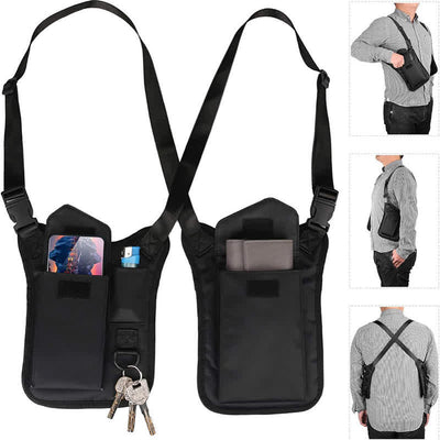 Outdoor Close Fitting Anti-theft Hidden Shoulder Armpit Bag - image 2