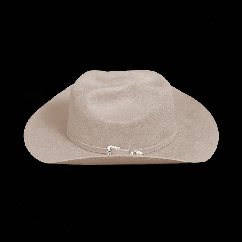 Customizable Horse Riding Pattern Text Cowboy Hat With Belt - image 6