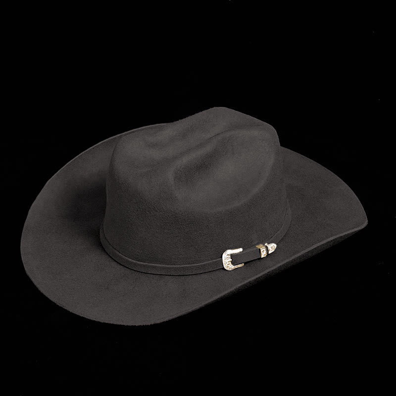Customize Your Exclusive Logo Pure Color Cowboy Hat - image 3