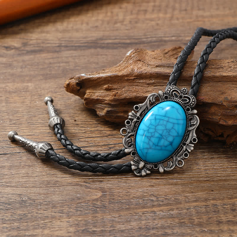 FREE Today:Western Eagle Bird Turquoise Stone Bolo Tie - Style #3 - image 7