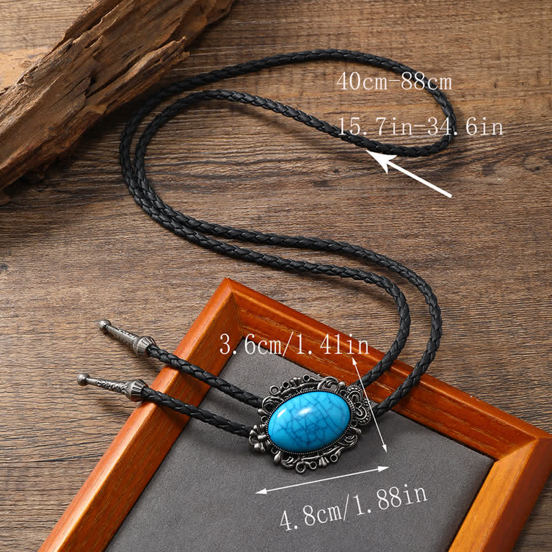 FREE Today:Western Eagle Bird Turquoise Stone Bolo Tie - image 8