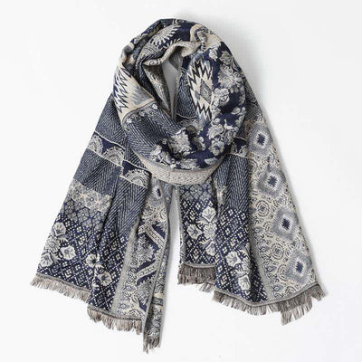 Ethnic Style Pattern Casual Scarf With Delicate Fringe - image 0