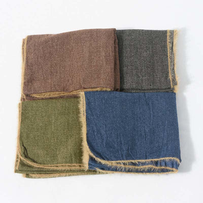 Retro & Chic Solid Color Scarf With Furry Trim - image 3