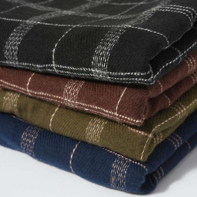 Timeless Classic Plaid Pattern Scarf With Furry Trim - image 4