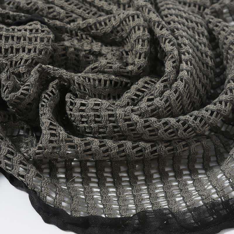 Elegant Hollowed-Out Design Knitting Scarf - image 2