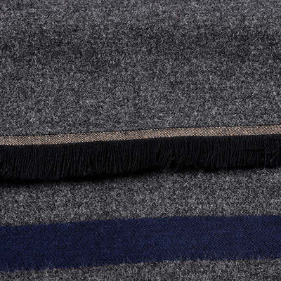 Stylish Double-Sided Striped Pattern Warm Scarf - image 5