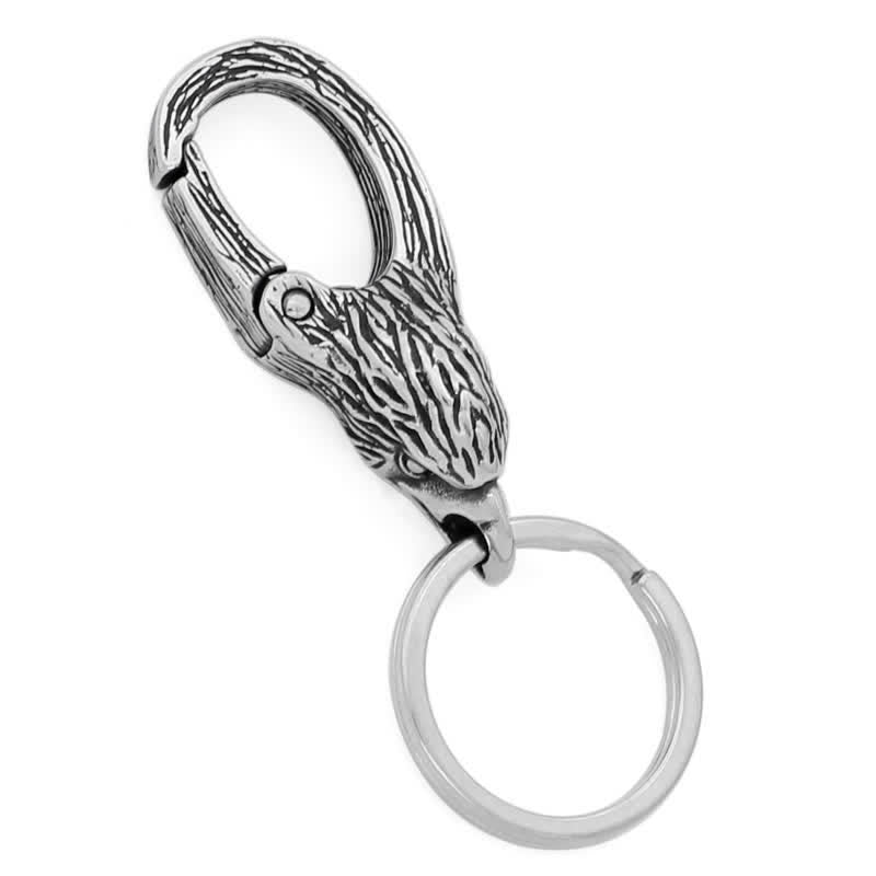 Freedom Symbol Eagle Head Viking Keychain - image 3