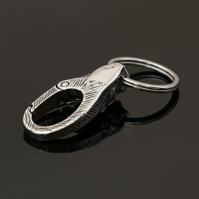 Viking Stainless Steel Panther Head Keychain - image 4