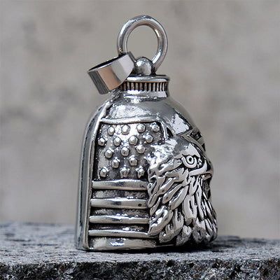 Vintage Eagle American Flag Bell Keychain - image 2