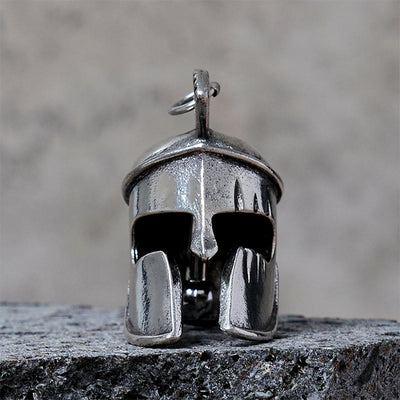 Brave Spartan Helmet Pendant Bell Keychain - Pendant - image 1