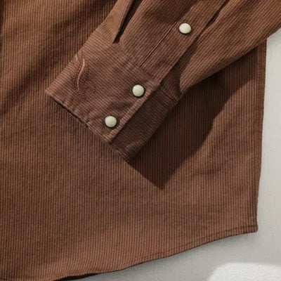 Vintage Floral Scrolls Horseshoe Rivet Western Cowboy Shirt - image 5