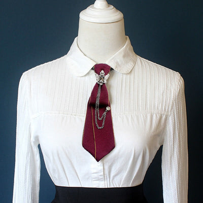 Double-headed Eagle Pre-tied Unisex Necktie With Adjustable Band - image 2