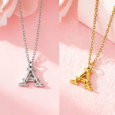 FREE Today: Elegant Golden & Sliver Letter Pendant Women's Necklace - image 1