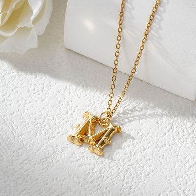 FREE Today: Elegant Golden & Sliver Letter Pendant Women's Necklace - Golden - M - image 14