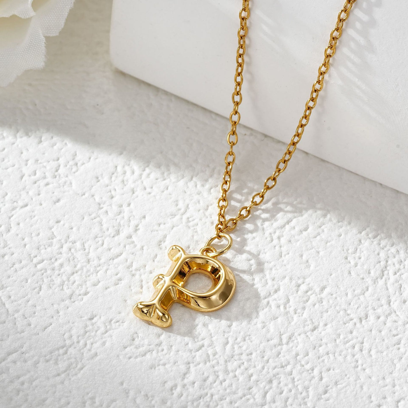 FREE Today: Elegant Golden & Sliver Letter Pendant Women's Necklace - Golden - P - image 17