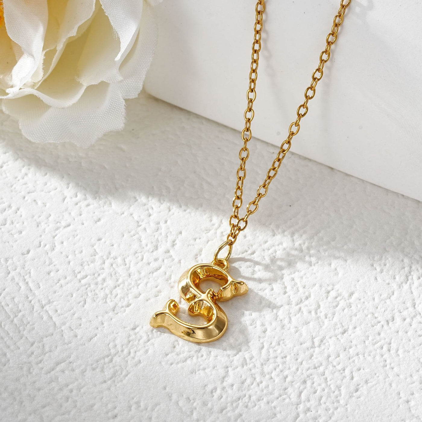 FREE Today: Elegant Golden & Sliver Letter Pendant Women's Necklace - Golden - S - image 20