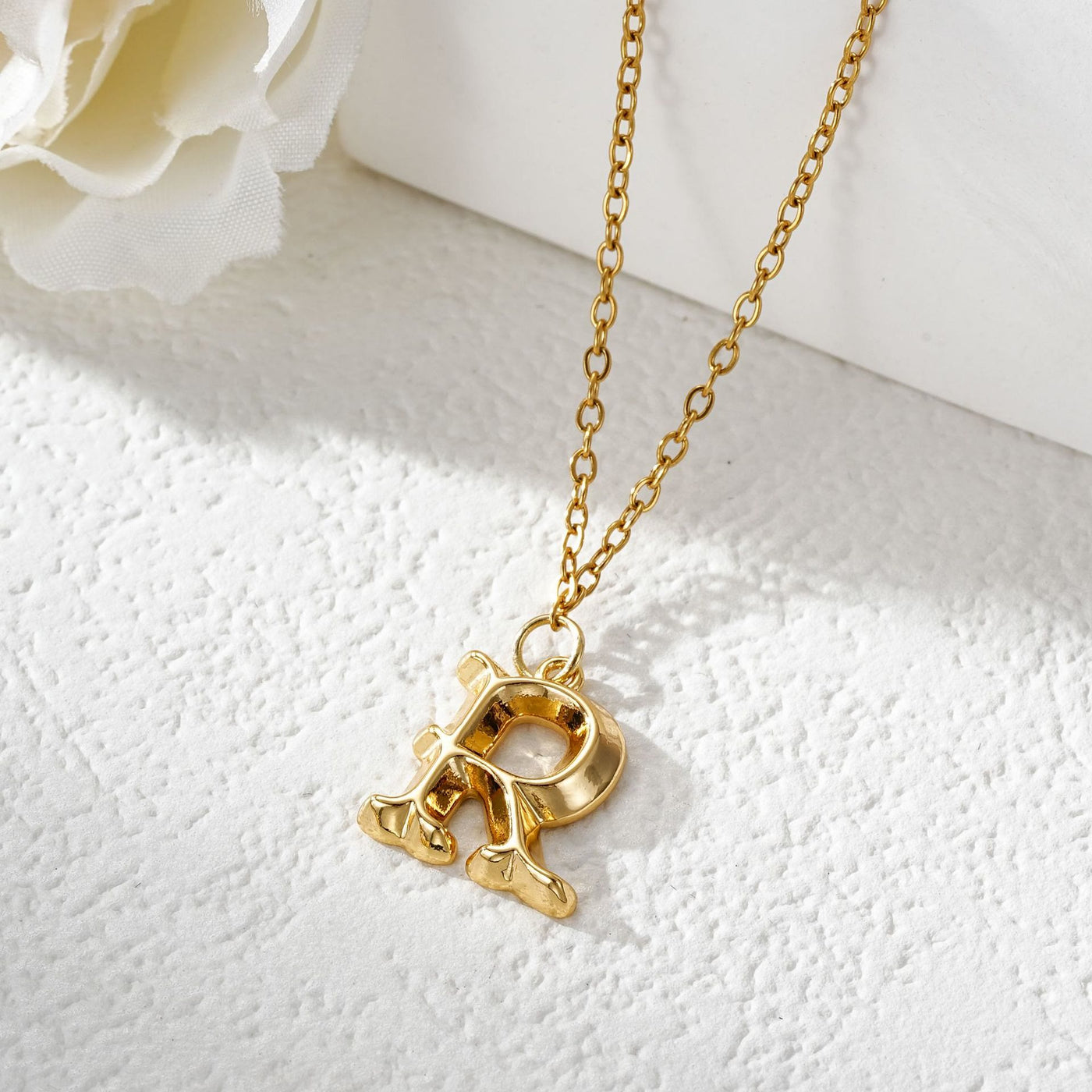 FREE Today: Elegant Golden & Sliver Letter Pendant Women's Necklace - Golden - R - image 19