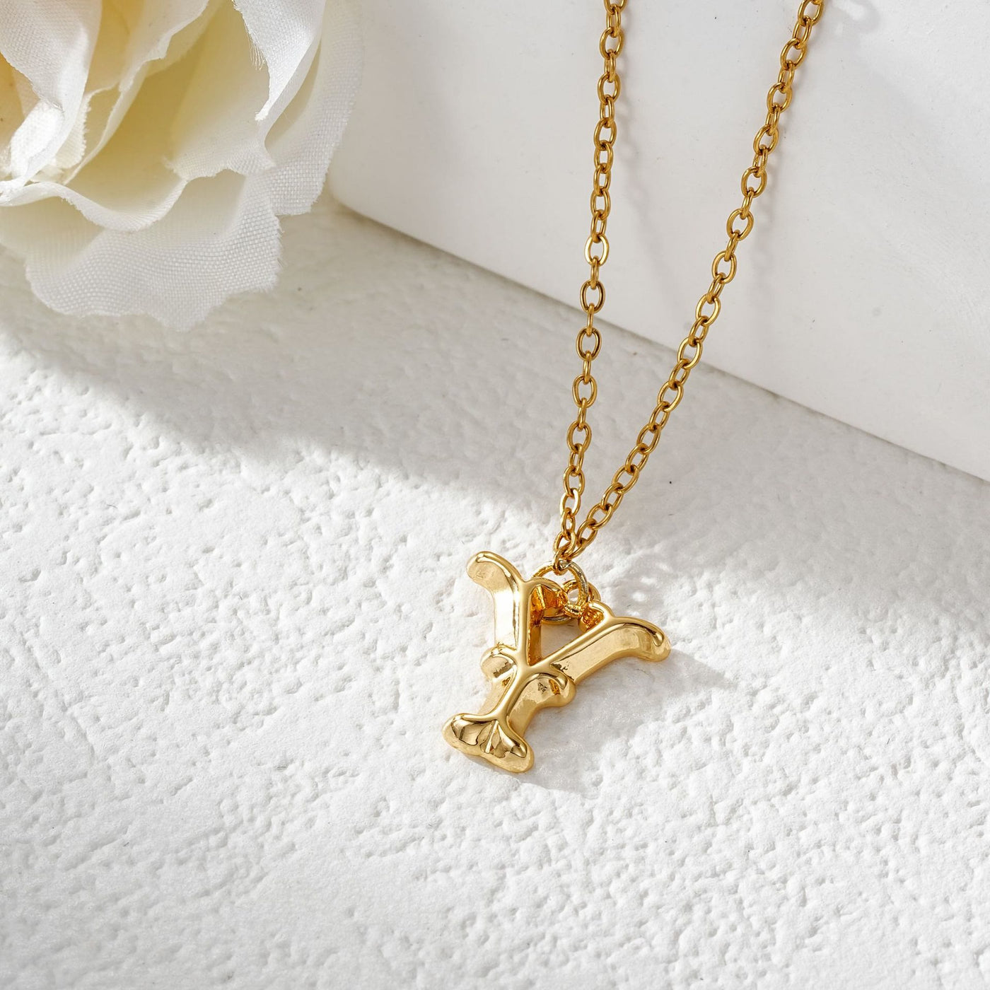 FREE Today: Elegant Golden & Sliver Letter Pendant Women's Necklace - Golden - Y - image 26