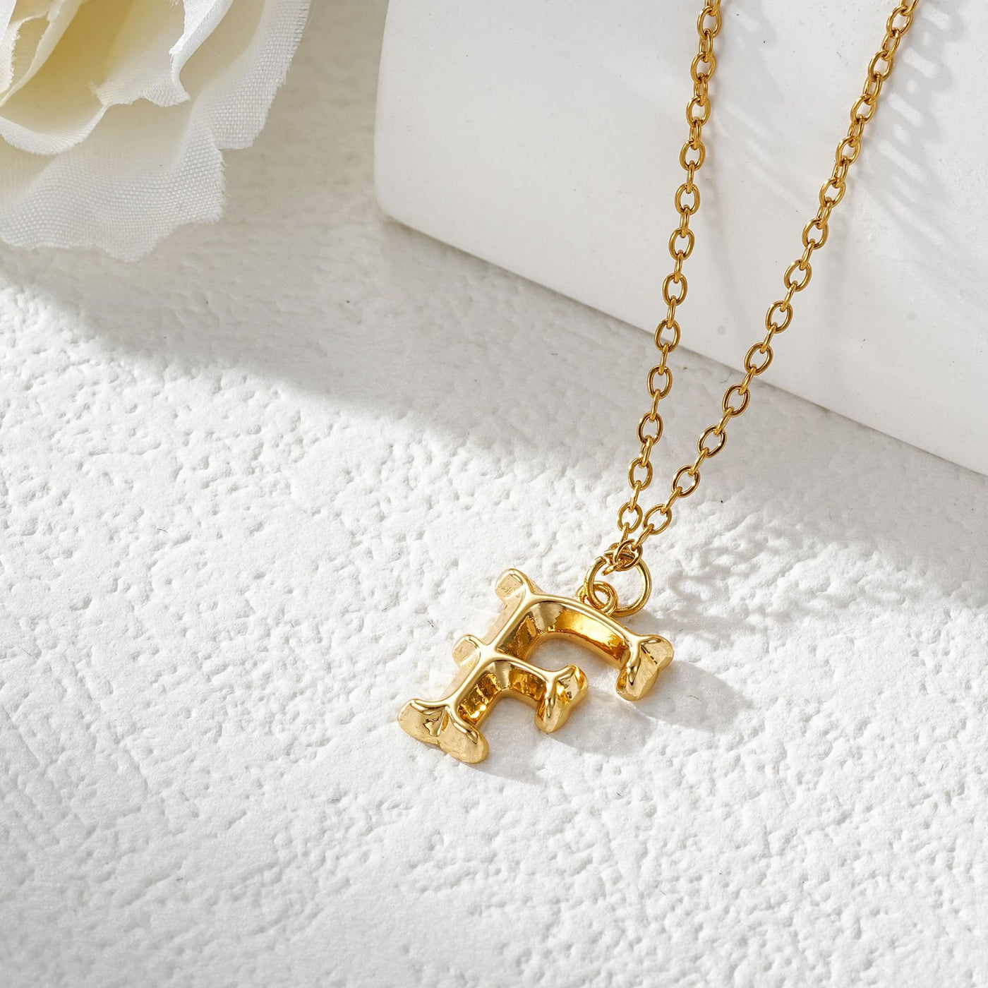 FREE Today: Elegant Golden & Sliver Letter Pendant Women's Necklace - Golden - F - image 7