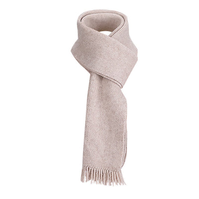 3Pcs Solid Color Knitted Beanie Hat Scarf Gloves Set - image 5