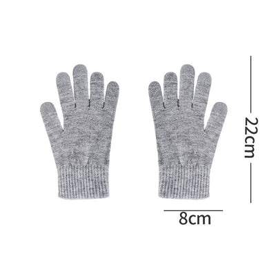3Pcs Weaving Pattern Hat Neck Gaiter Gloves Set - image 7