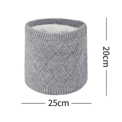 3Pcs Weaving Pattern Hat Neck Gaiter Gloves Set - image 6