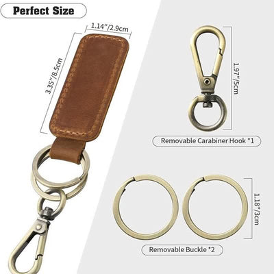 Cutsom Engraved Personalized Gift Leather Keychain - image 5
