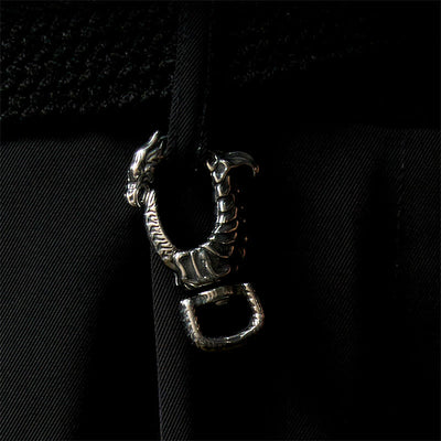 Vintage Antirust Dragon-shaped Rotatable Keychain - image 2