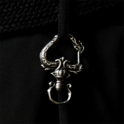 Vintage Rotatable Heart-shaped Polished Metal Keychain - image 2