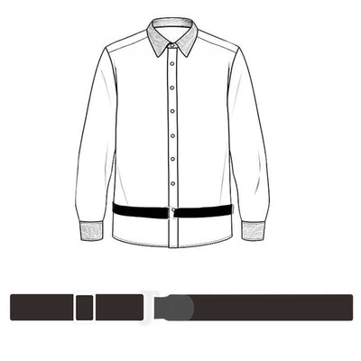 Men's Adjustable Elastic Shirt Stay Invisible Belt - image 1