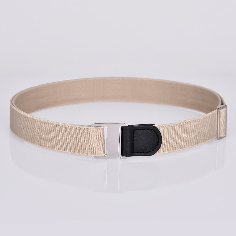 Men's Adjustable Elastic Shirt Stay Invisible Belt - Style #1 - Beige - image 10