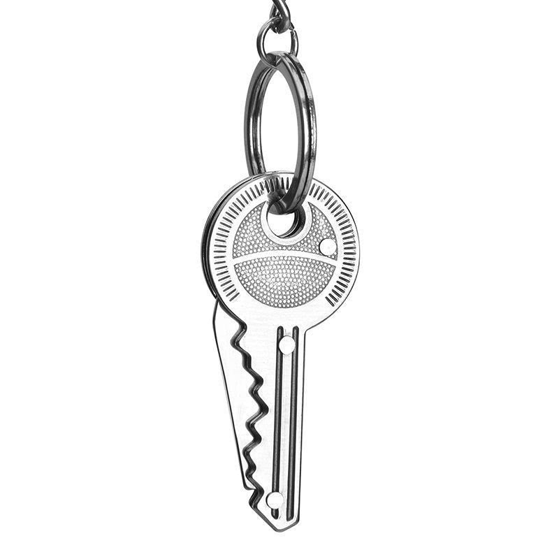 Practical Folding Knife Keychain Sliver Necklace - Only Keychain - image 1