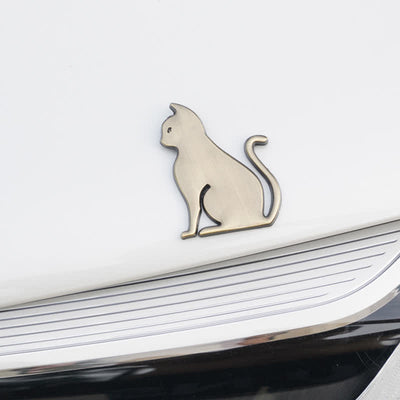 Decorative Cute Cat Pet Metal Sticker Car Badge - image 8