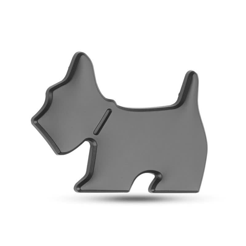 Cute Dog Metal Sticker Car Badge For Pet Lovers - Black - image 8