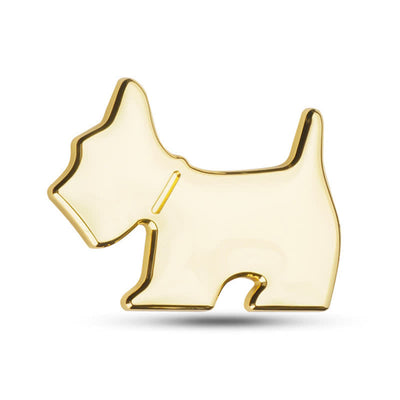 Cute Dog Metal Sticker Car Badge For Pet Lovers - Gold - image 6