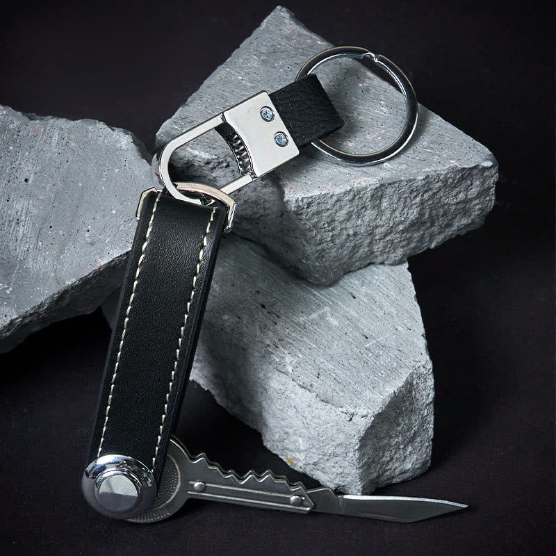 Large Capacity Portable Anti-theft Leather Key Organizer - image 6