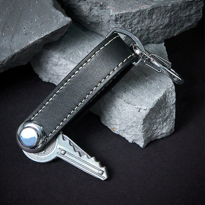 Large Capacity Portable Anti-theft Leather Key Organizer - image 7