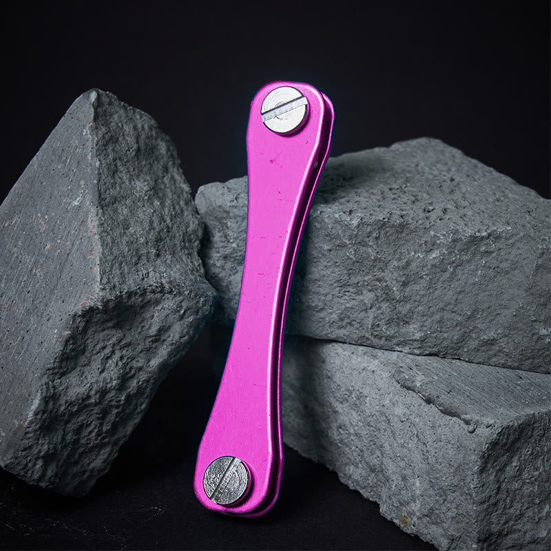 Space Saving And Comfortable To Carry Compact Key Organizer - Purple - image 13