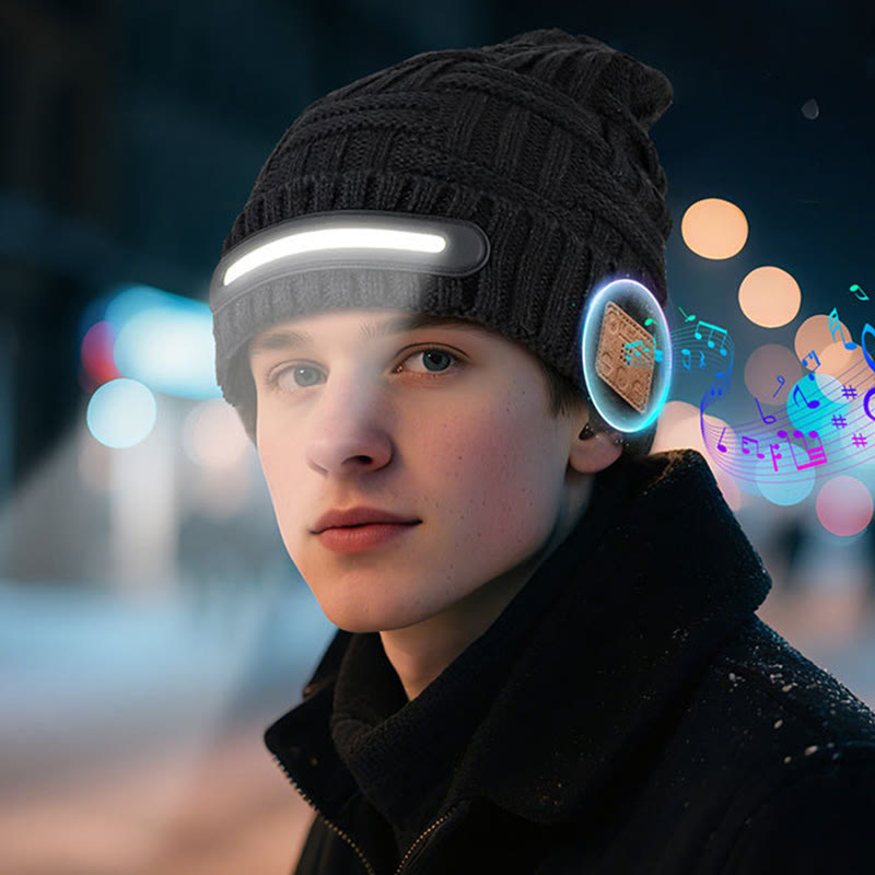 Winter Warm Music Bluetooth Beanie Hat with Lighting - image 2