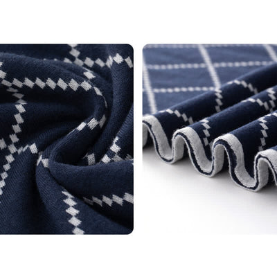 Men's Corporate Elegance Diamond Pattern Business Scarf - image 1