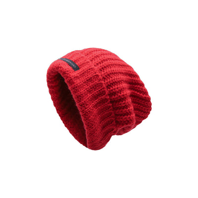 Winter Keep Warm Solid Color Knitted Beanie Hat - Red - Adjustable (21 5/8"-22 7/8") - image 12