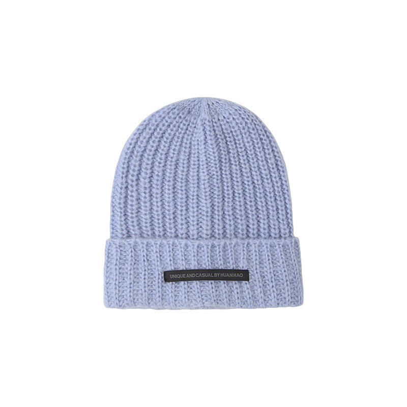 Winter Keep Warm Solid Color Knitted Beanie Hat - image 9