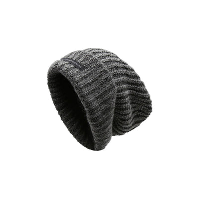 Winter Keep Warm Solid Color Knitted Beanie Hat - Grey - Adjustable (21 5/8"-22 7/8") - image 0