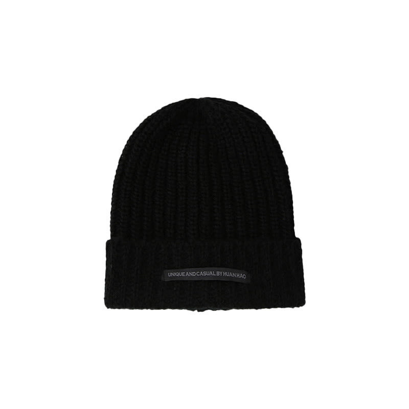 Winter Keep Warm Solid Color Knitted Beanie Hat - image 3