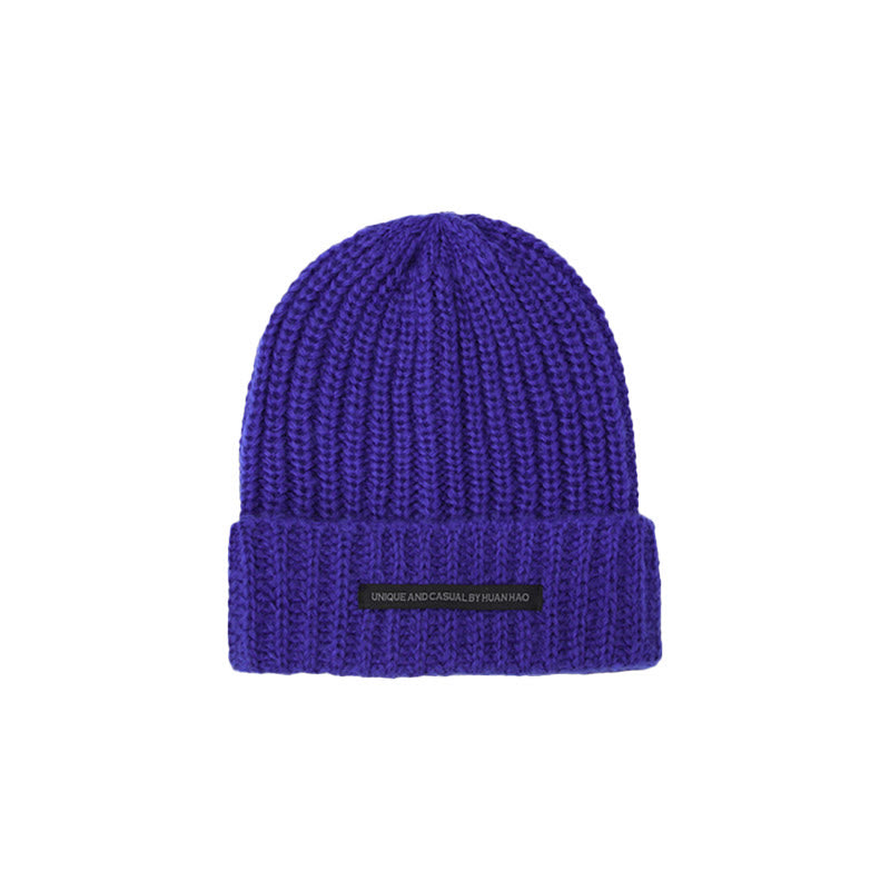 Winter Keep Warm Solid Color Knitted Beanie Hat - image 7