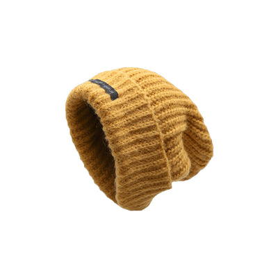 Winter Keep Warm Solid Color Knitted Beanie Hat - Brown - Adjustable (21 5/8"-22 7/8") - image 13
