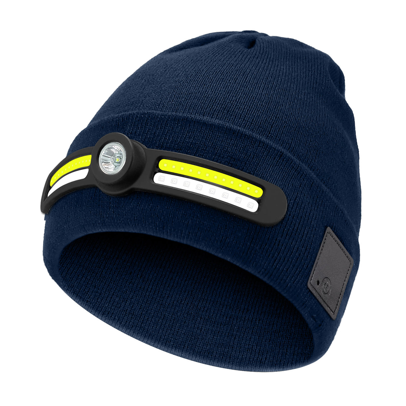 Winter LED Lighting RGB Mode Knitted Beanie Hat - Navy Blue - M (22"-22 7/8") - image 7