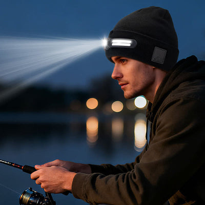 Winter LED Lighting RGB Mode Knitted Beanie Hat - image 3