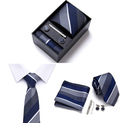 4Pcs Men's Business Formal Elegant Necktie Set - Style #8 - image 8